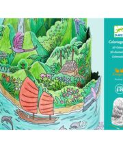 Djeco | Kleurplaat Op de top…Eiland