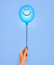 MOB Bubbly Blue Smiley World
