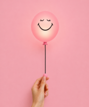 MOB Bubbly Light Pink Smiley World