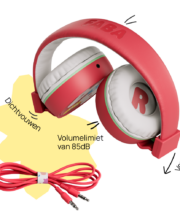 FABA+ | Kinderkoptelefoon rood