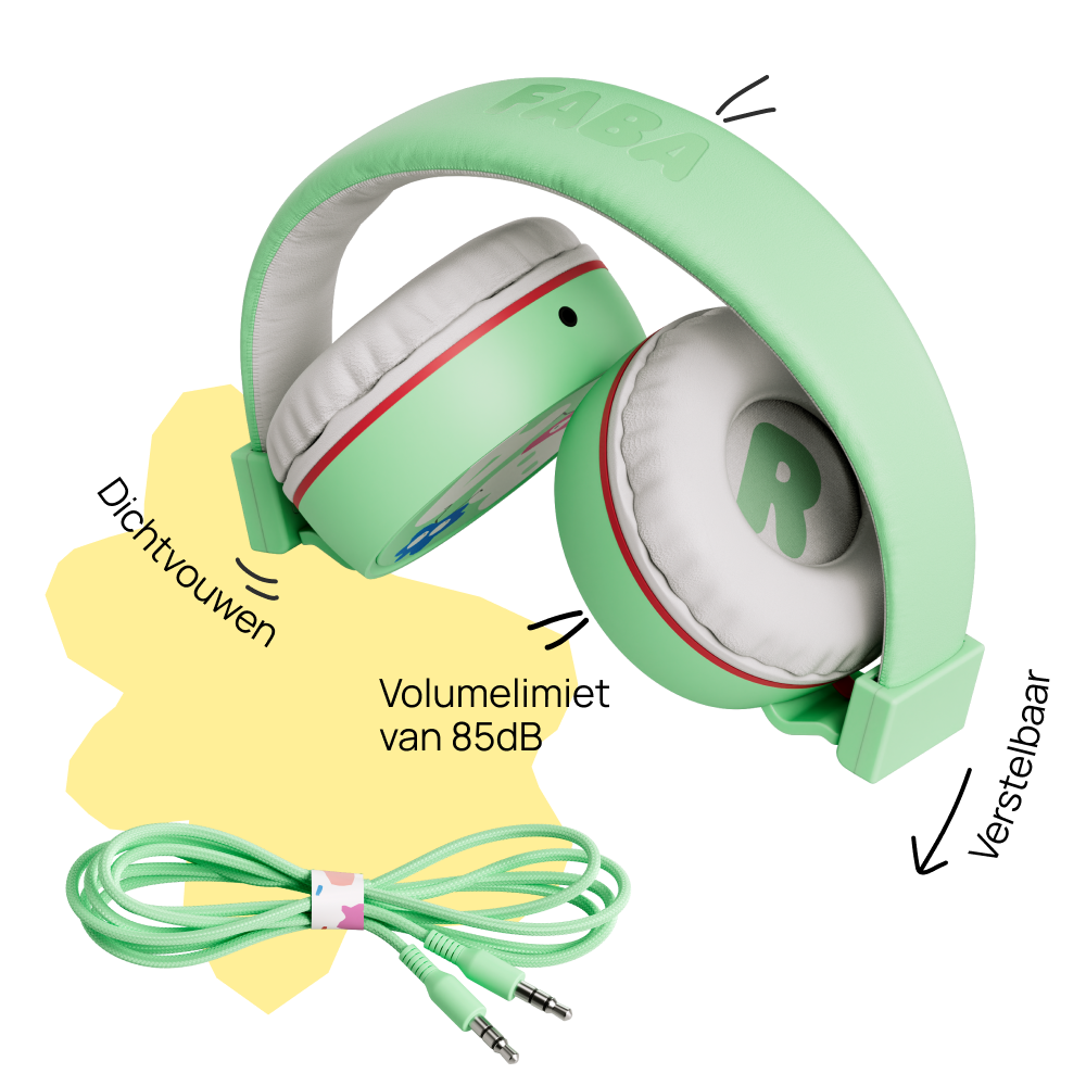FABA+ | Kinderkoptelefoon Groen